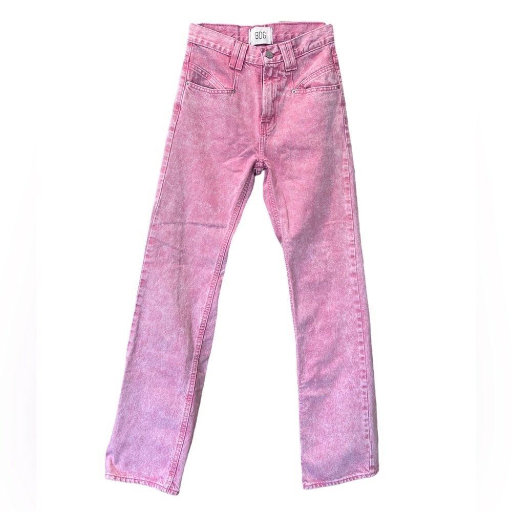 BDG Issa High-Waisted Cowboy Jean Pink